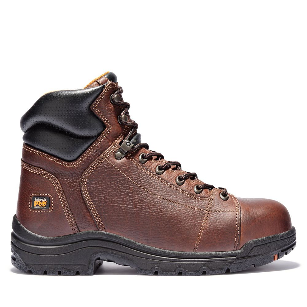 Bocanci De Muncă Timberland Barbati Maro - Pro® Titan® 6\" Lace Alloy Toe - Romania - BHZYVN509